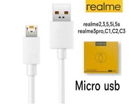 สาชาร์จ แท้ Realme 4A (Micro Usb) ใช้ได้กับมือถือหลายรรุ่น เช่น  Realme2 Realme3 Realme5 5i  5S C12 C3 C2 และอีกหลายรุ่น