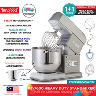 (OFFICIAL STORE) Innofood KT-7600 Heavy Duty Professional 7.0 Litres (7L) Stand Mixer (Ice Bowl Vers