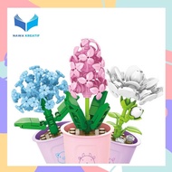 NAWA Toys Bricks Florist Flower Block Building Bricks Series Flowers
