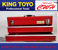 King Toyo KT-XTB132 2 Drawer METAL TOOLBOX KINGTOYO TOOL BOX STORAGE XTB132 ORGANISER KOTAK SIMPLE TRENY -------------------------------------------------------------------------------------------------- FELTON AMAN TOTAL XUGEL NAKAYAMA Pro'skit WINSTAR