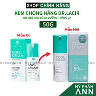 Kem Chống Nắng Dr. Lacir Cool Cream Face Tuyết Sữa Gạo SPF55 PA+++ 50g Chính Hãng - Kem Chống Nắng N