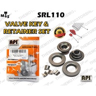 API YAMAHA SRL110 LAGENDA110 VALVE KEY & RETAINER SET VALVE CLIP TOPI VALVE SPRING SEAT 5TN–12117 5T