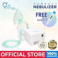 (Expedited delivery) Indoplas Cardinal Elite Compact Nebulizer - FREE DIGITAL THERMOMETER