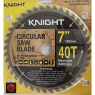 KNIGHT CIRCULAR SAW BLADE(7"X40T)