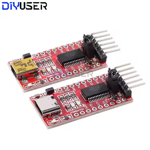 FT232RL USB to TTL Serial Converter 3.3V/5V Dual Voltage Arduino Pro Mini ATmega328P FTDI Adapter Mo