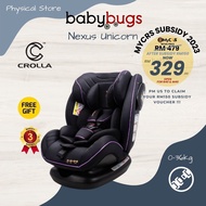 [MYCRS TOLAK RM150] [Free Shipping] Crolla Nexus Unicorn Convertible Car Seat New Born to 12 Years O