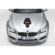 Geisha Car Hood Sticker JapaneseWanita Cutting Sticker Car Engine Hood