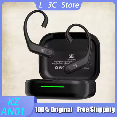 KZ AN01 Wireless Upgrade Ear Hook Cable Bluetooth 5.4 ANC Noise Cancellation C-Pin LDAC HD Audio Dec