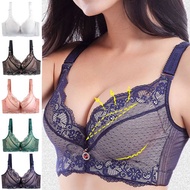 🔥Ready Stock🔥Plus Size Bras for Women Lace  Bra Underwire Push up 34-48 A B C