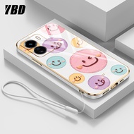 เคสมือถือชุบโลหะ YBD สำหรับ Vivo Y16 Y03 Y18 Y18E Y56 5G Y02S Y17S 4G Y28 5G Y36 5G Y36 4G Y28 4G In