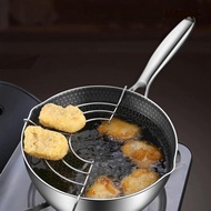 [ Deep Fryer Pot Japanese Fryer Pan Nonstick Deep Frying Pans for Stew Dried Chips