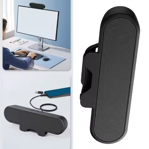 PC Speaker Desktop PC Speaker Easily Clamps Display Loud Sound Volume Control 10W USB High Definitio
