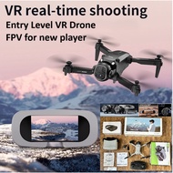 VR Drone E4 Dual Cameras FPV Long Battery Life Toy Gift