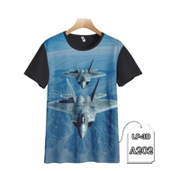Jet Fighter Plane T-Shirt F-16 Children's and Adults' Clothes Airplane 3D Printing Fashion