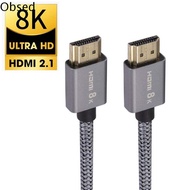 OBSED สำหรับกล่องทีวี RTX 3080 HD สายดิจิตอล ตัวแปลง HDMI 8K 60Hz ความเร็วสูงเป็นพิเศษ สาย HDMI สาย 