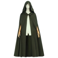 Medieval Wool Cloak Hobbit Elf Cosplay Cape Halloween Renaissance Party Cosplay Costume Adult