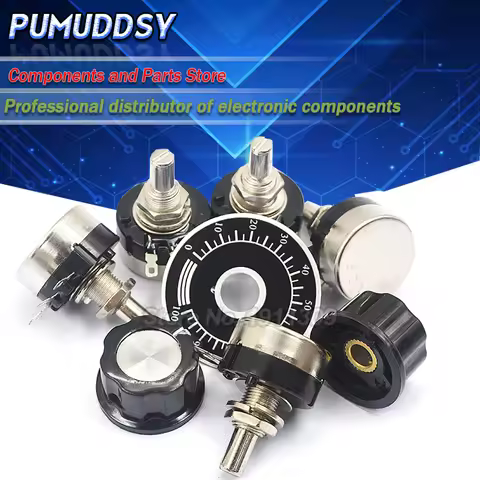 1Set=3PCS RV24YN20S 1K 2K 5K 10K 50K 100K 500K 1M ohm Single Turn Carbon Film Rotary Taper Potentiom