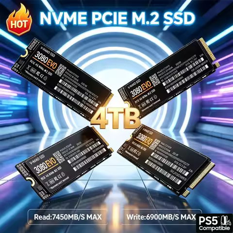 7400MB/s M.2 NVMe SSD 3080 EVO PCIe Gen4.0 X4 TLC 3D NAND 1TB 4TB 2280 Internal Gaming Solid State D