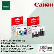 [ORIGINAL] Canon PG88(Black) and CL98(Color) Genuine Ink Cartridge For Canon PIXMA E500/ E510/ E600/