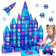 Magnetic Tiles Kids Toys for 3 4 5 6 7 8+ Year Old Boys Girls Frozen Toys Castle Princess Magnetic B