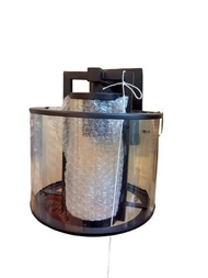 LAMPU DINDING OUTDOOR TABUNG BLACK SATU ARAH