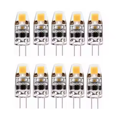 LED Bulbs G4 Dimmable 1.5W 150LM COB LED Bulb Light 0705 SMD 3000K / 6000K AC/DC 12V 24V 10pcs