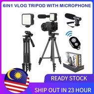 LM-05 microphone camera Tripod stand photo video Mobile phone light led remote control bluetooth Set