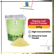 Bionutricia Papaya Leaf Extract Powder (100g) Relief Dengue Fever Symptoms, Healthy Digestion, Bloat