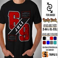MEN'S BIRTH T-SHIRT JULY 69 LIMITED EDITION