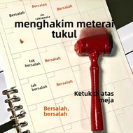 Guilty or Innocent Judge Stamp Hammer Ace Attorney Hammer Creative Fun Journal Rubber Stamp Gavel Ha