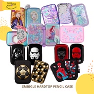 Smiggle Hardtop Pencil Case 3D Seuquin Flutter Frozen Unicorn Star Wars Marvel Ariel Pencil Case