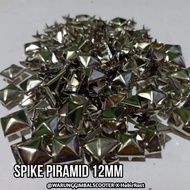 12mm PUNK PYRAMID SPIKE contains 60 pcs