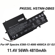PK03XL HSTNN-DB6S 11.4V 56Wh Laptop Battery For HP Spectre Pro X360 G1 G2 X360-13 4000 4000CA 4000TU