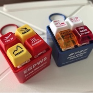 2025 Warning Simulator Airplane Cockpit Warning Sound Button Realistic Aviation Alert Simulator for 