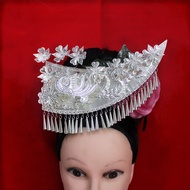 Minority Ethnic Headwear Ethnic Dance Performance Wear New Style Headwear Miao Ethnic Silver Jewelry