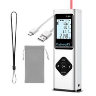 鬼佬倉 - 40米超遠激光測距儀，迷你便攜紅外線測距儀，單位可切換米/英寸/英尺，背光液晶顯示屏，電子角度顯示，畢達哥拉斯模式，可測量距離、面積和體積