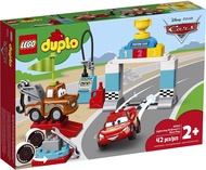 LEGO DUPLO Disney and Pixar Cars Lightning McQueen's Race Day 10924 Toddler Toy with Lightning McQue