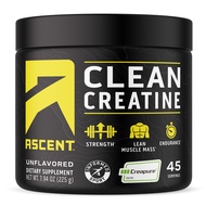 Clean Creatine Monohydrate Powder - 5G Per Serving, Creapure Creatine Supplement - Unflavored, 45 Se