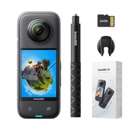 Insta360 X3 - Get Set Kit Waterproof 360 Action Camera with 1/2" 48MP Sensors, 5.7K 360 Active HDR V