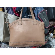 Mango touch leather tote bag