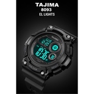 Jam Tangan Tajima Digital Pria 8093 Fashion Water resist 50M Original Garansi + Free BOX