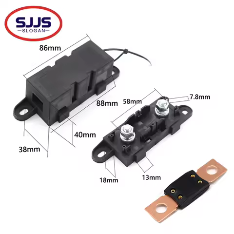 【1PCS】ANM-H3 32V MEGA Fuse Block ANL Bolt-on Blade Fuse Holder Flat Type Fuse For Car Boat Motorcycl