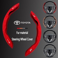 Toyota universal Anti-Slip flip fur steering wheel cover Car Steering Wheel Cover Protector,For Toyo