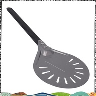 Turning Pizza Peel with 8 inch Aluminum Round Pizza Paddle, 23.6 inch Overall, Outdoor Pizza Oven Ac