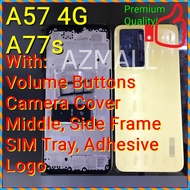 (3 Colors) NEW ORI Full Housing Volume Button Frame Battery Cover Oppo A77s / A57 4G /CPH2473 CPH238