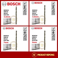 BOSCH HSS-G Metal Drill Bit 3.2mm , 3.5mm , 7mm , 9mm ( 1pc )