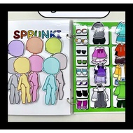 Gacha Sprunki Handmade Doll Collage Toy