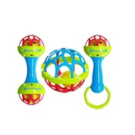 Baby Toys Rattle Ball Teether Rattle Baby Toys Safe to Train Motor Skills and Sensory Baby Toys 0 6 