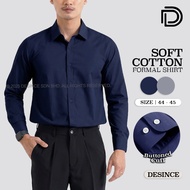 🇲🇾 DESINCE Men Formal Long Sleeve Cotton Shirt Kemeja Suit MT 004