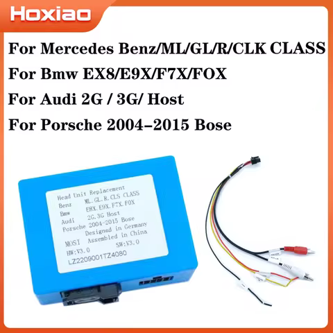 For Porsche Cayenne For Bmw For Mercedes Benz ML GL R CLK CLASS AUX Car Optical Fiber Decoder Box Am
